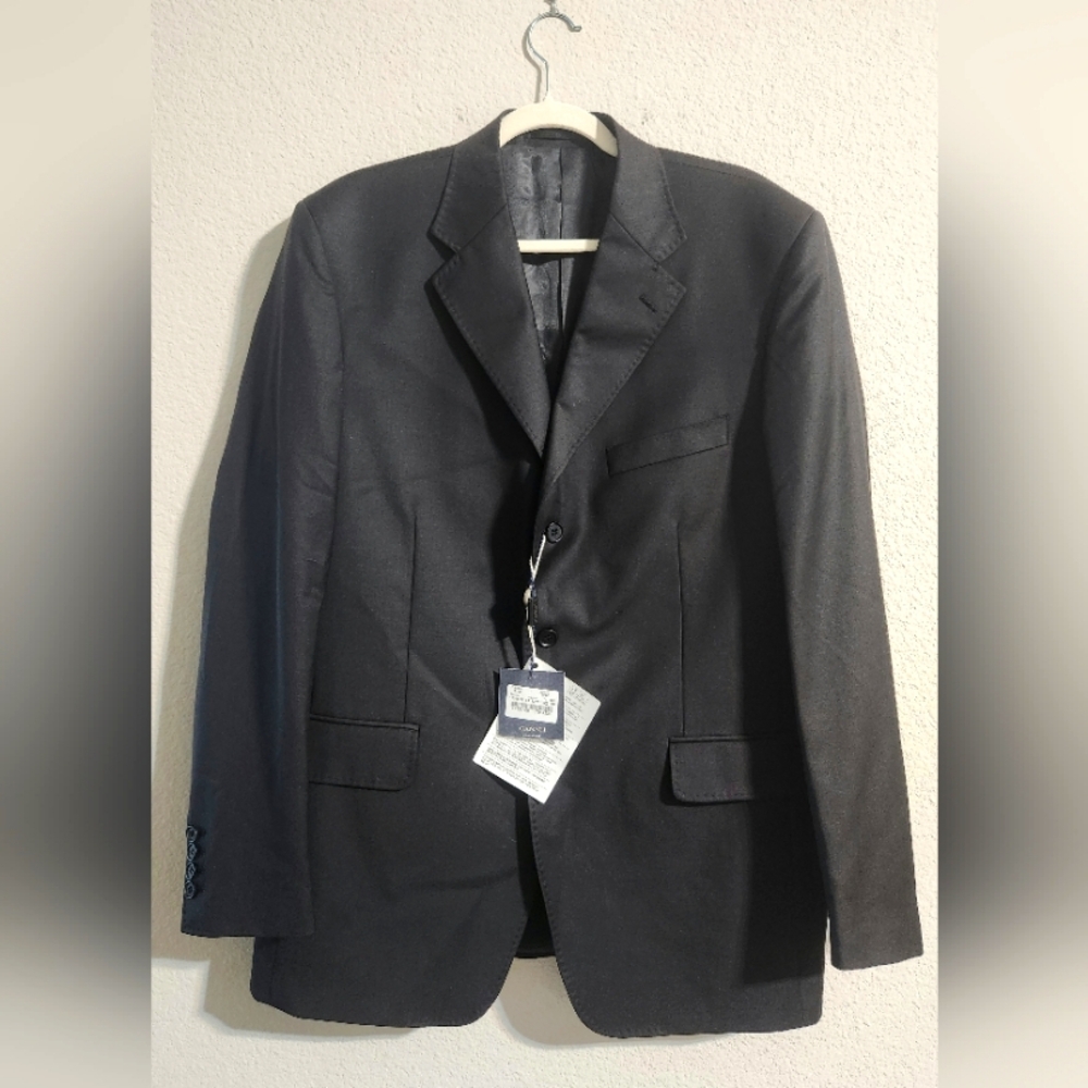 Canali Men’s NWT Black Blazer Super 100’s Loro Piana Tasmanian size 52 (42 US)